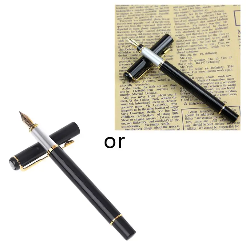 

Ручка перьевая Baoer 801 из нержавеющей стали с металлическим наконечником среднего размера