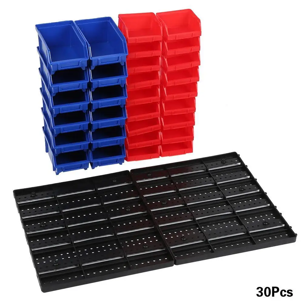 30 шт настенный аппаратная стойка для хранения инструментов ящик в гараж или