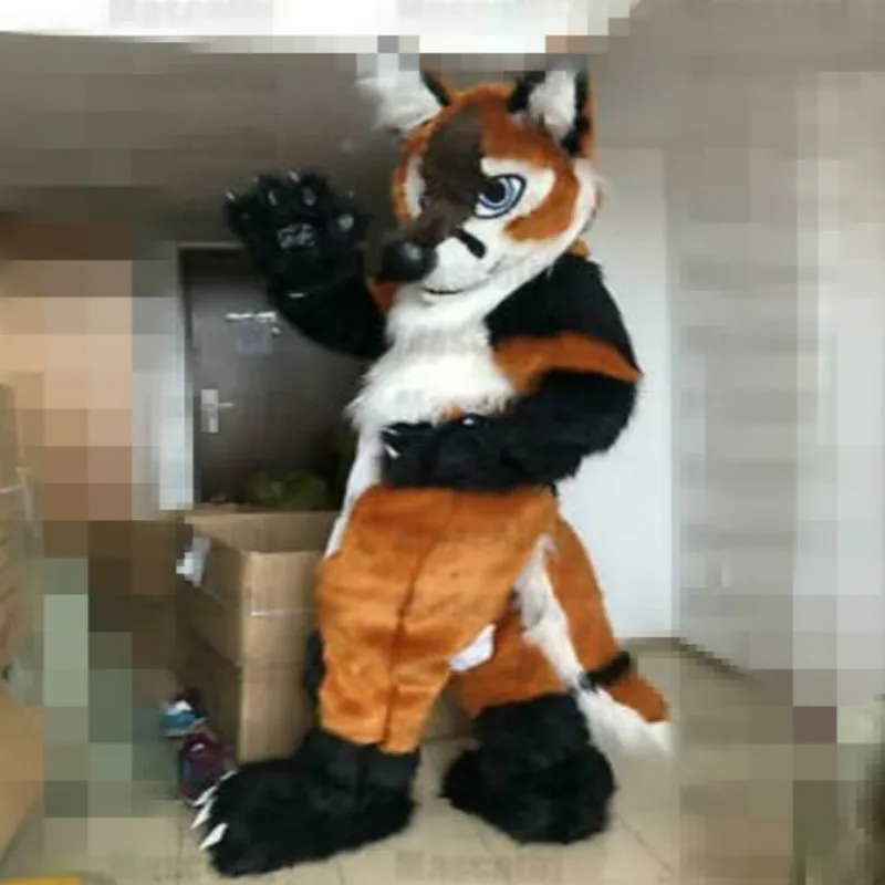 Костюм талисман коричневый Хаски для косплея и вечеринки|Талисман| |