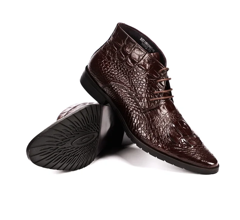 Мужские Ботильоны из натуральной коровьей кожи осенние модельные ботинки с