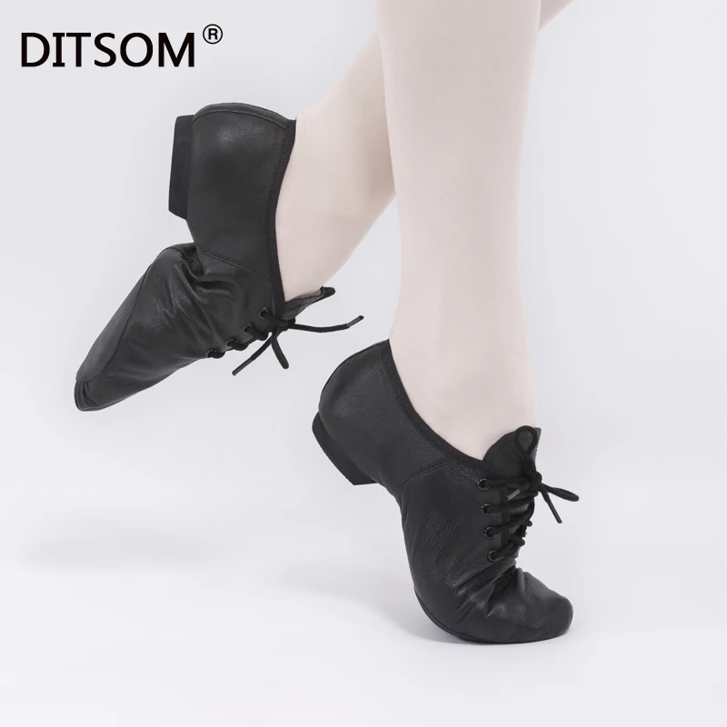 Обувь для джазовых танцев из натуральной кожи обувь занятий танцами на шнуровке