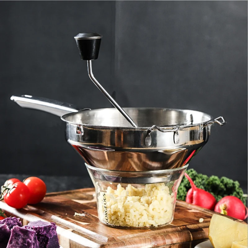 

Stainless Steel Healthy Food Blender For Mashing Straining and Grating Fruits and Vegetables Easy to Clean JS23