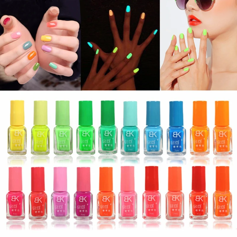 Флуоресцентный неоновый лак для ногтей флуоресцентная лампа дизайна цветовая
