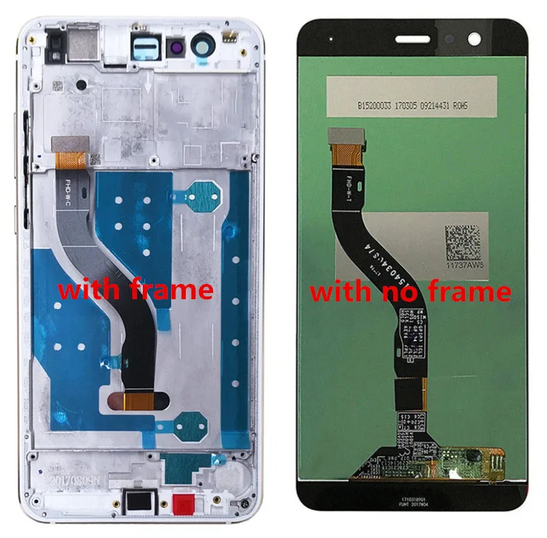 100% Оригинальный ЖК дисплей для Huawei P10 Lite WAS TL10L03T LX1 LX1A LX2 AL00 с рамкой в сборе