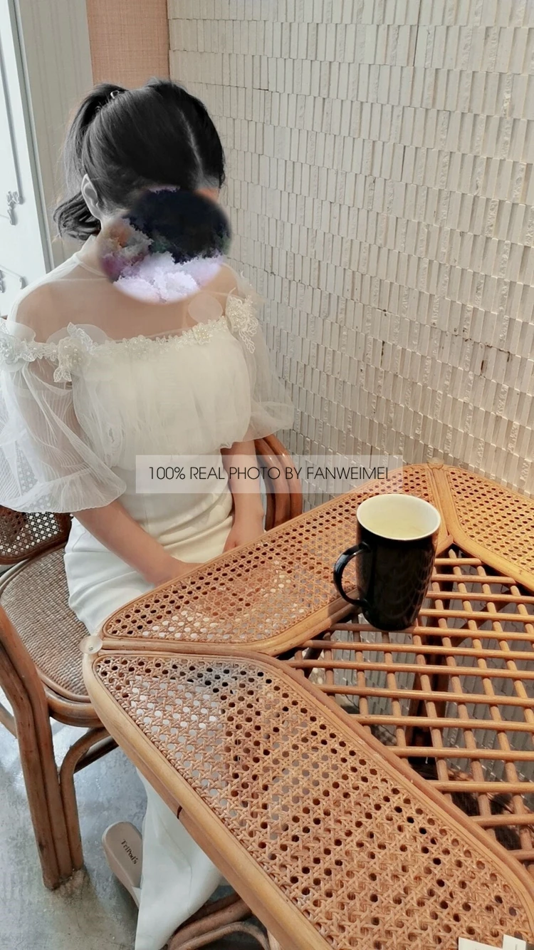 Мягкое атласное легкое свадебное платье с пышными рукавами свадебные платья