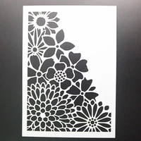 sunflower painting template diy layering stencils painting scrapbook coloring embossing album decorative card template reusable