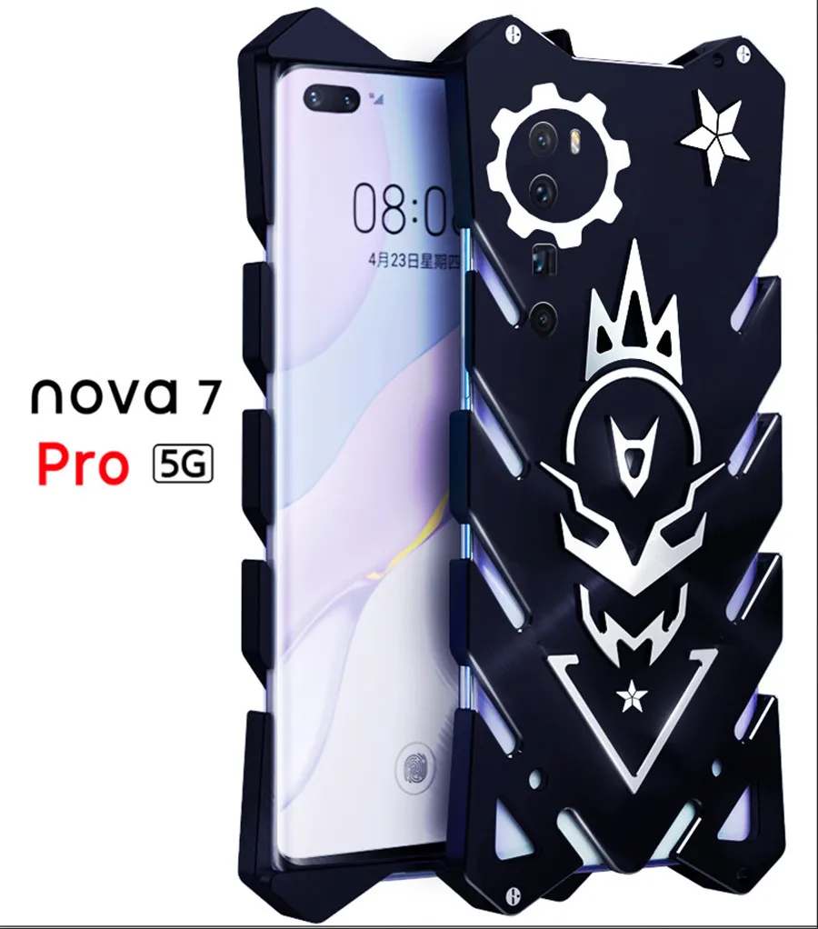 

For Huawei Nova 7 Pro 5g Zimon Luxury New Thor Heavy Duty Armor Metal Aluminum Phone Case For Huawei Nova 7 Se Nova7 Pro Case