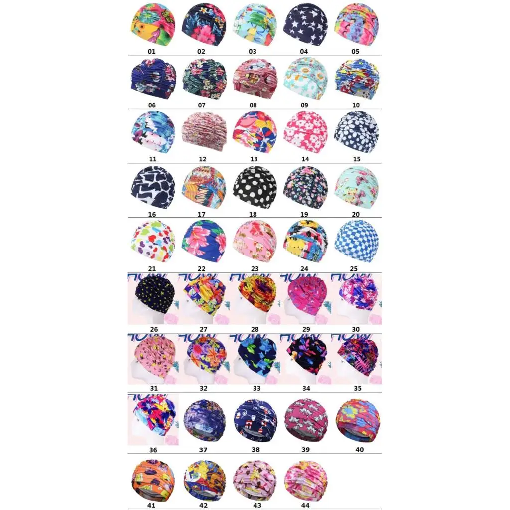 

Women Swimming Cap Girl Long Hair Bathing Swimming Caps Hat Stretch Drape Swim Pool Sport Elastic for Womens