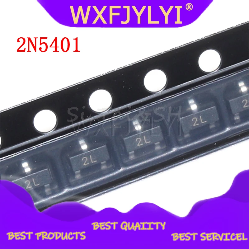 100 шт. 2N5401 2L SMD MMBT5401 SOT 23 SOT23 биполярные транзисторы BJT PNP Транзисторы новые и