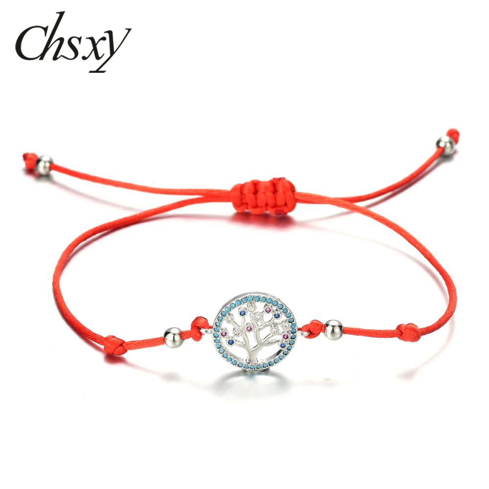 Женский браслет с цепочкой CHSXY и из синего циркона 2019|Браслеты шармами| |