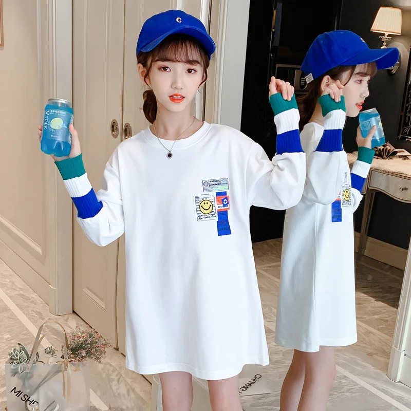 

Luxurious Spring Autumn Tops Hoodies Girls Sweatshirts Jacket Coat Kids Overcoat Outwear Teenager High Quality