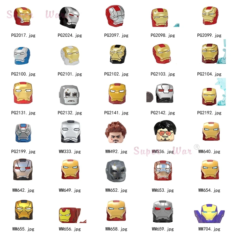 

Single Figures Head accessories Building Blocks toys children Series-038