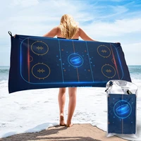 bath towel ice hockey stadium line quick dry large towel thin absorbent soft towel for home travel camping swimming beach sport
