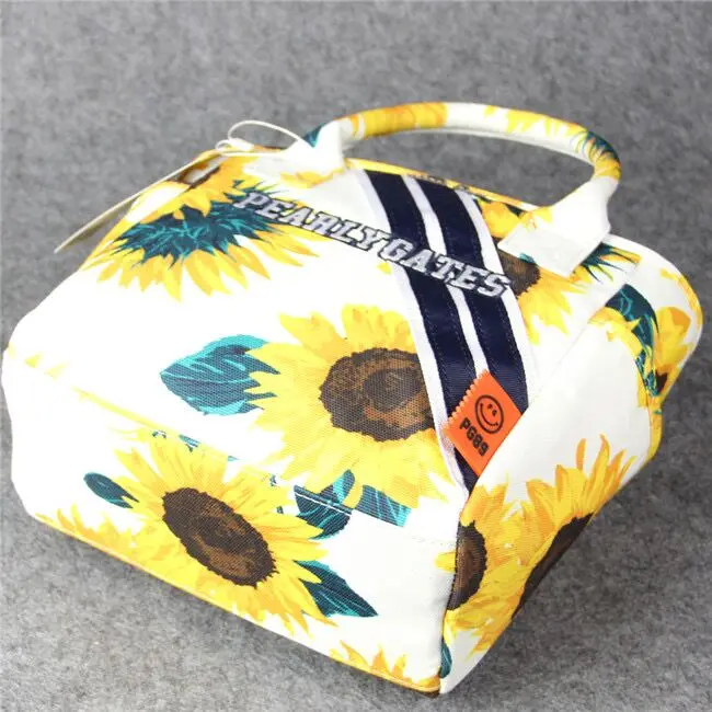 

Fashion Women Golf Handbag Sunflower Print Environmental Protection Canvas Composite