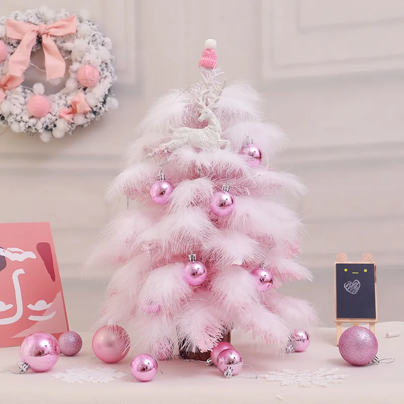 

Mini Christmas Tree Fake Pine Trees DIY Colorful Xmas Photo Prop for Christmas Party Table Decoration New Year Home Decor