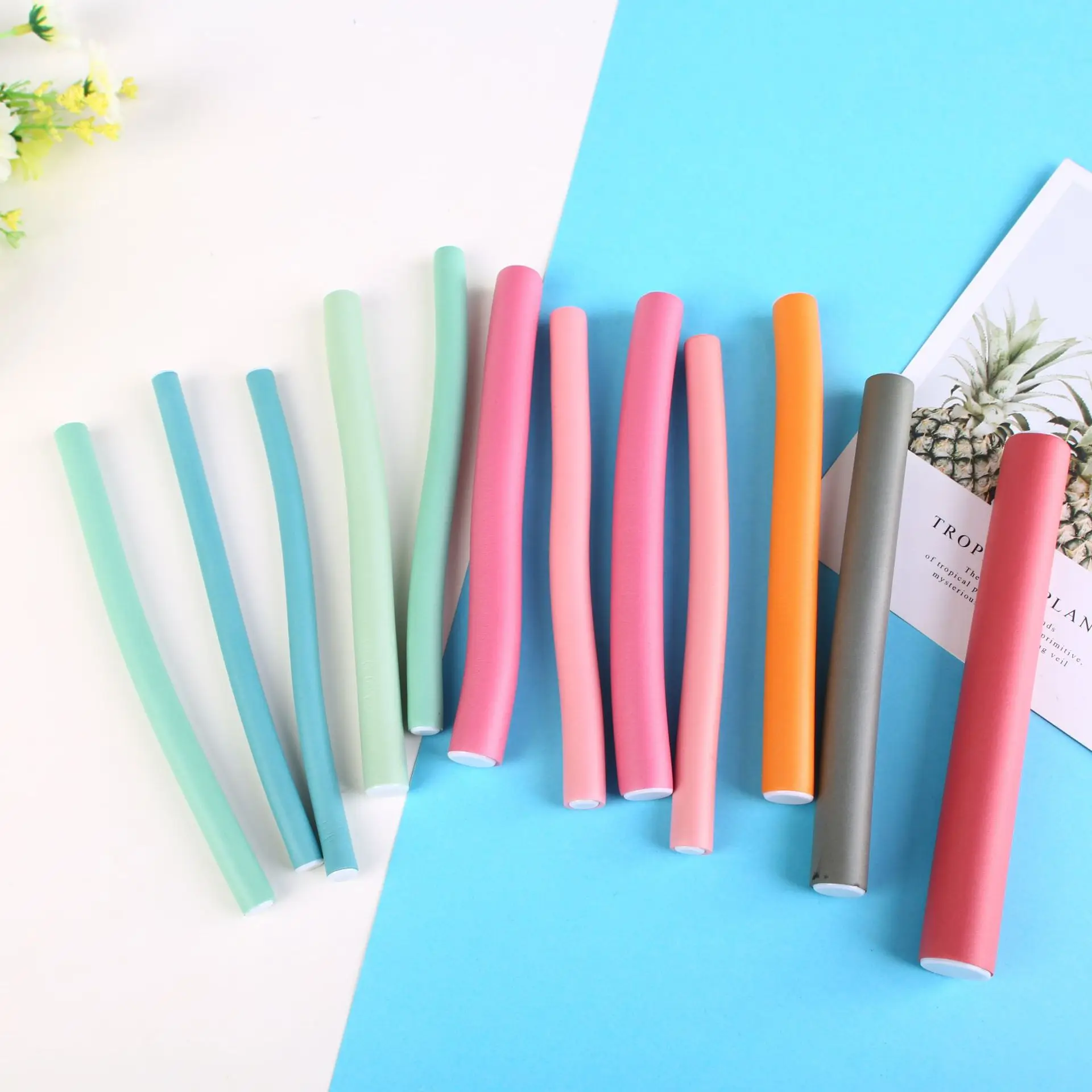 Dinorag 42 шт./лот мягкие бигуди для завивки волос ролики волшебные сделай сам губка