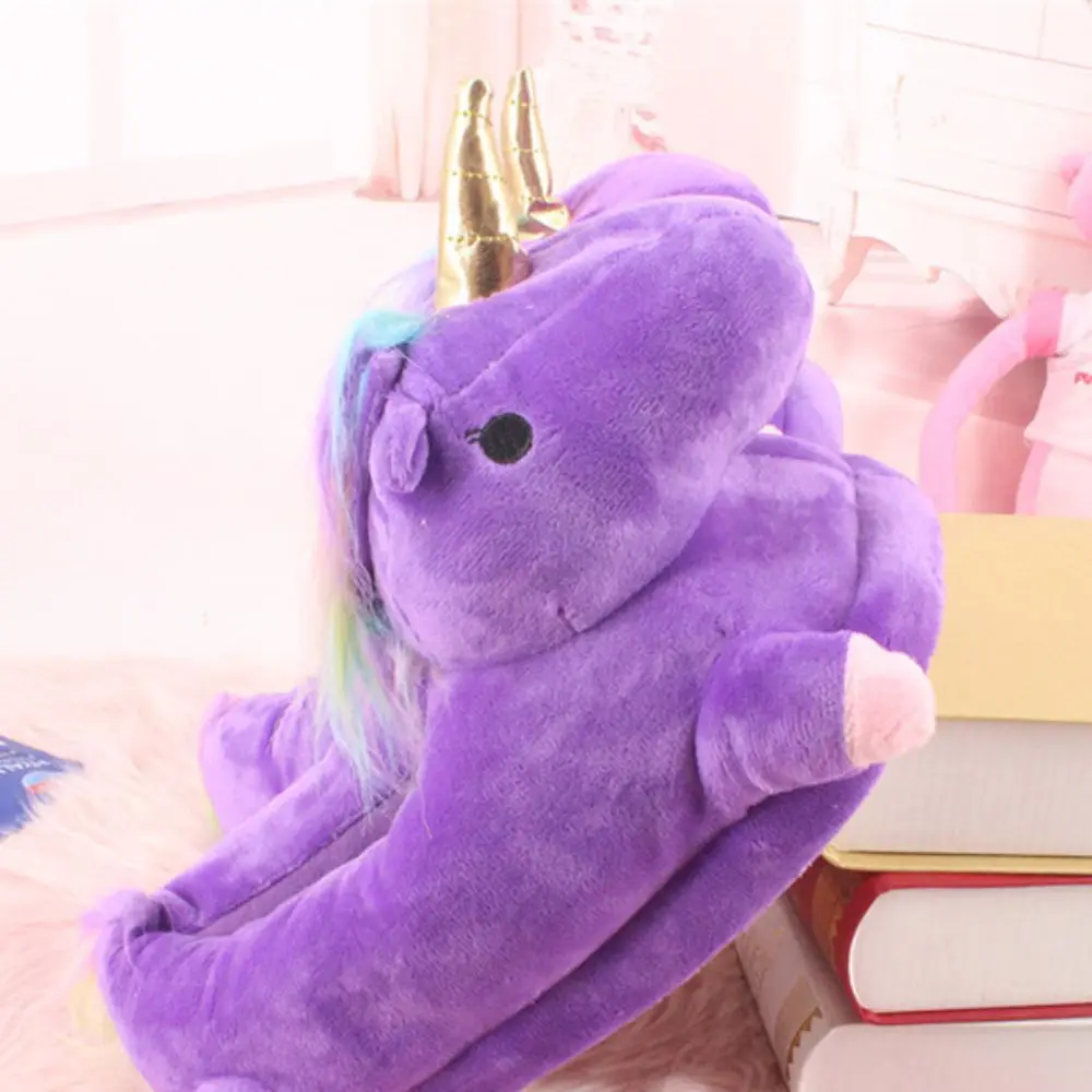 indoor cartoon worm for winter luminous LED unicorn shoes | Тематическая одежда и униформа