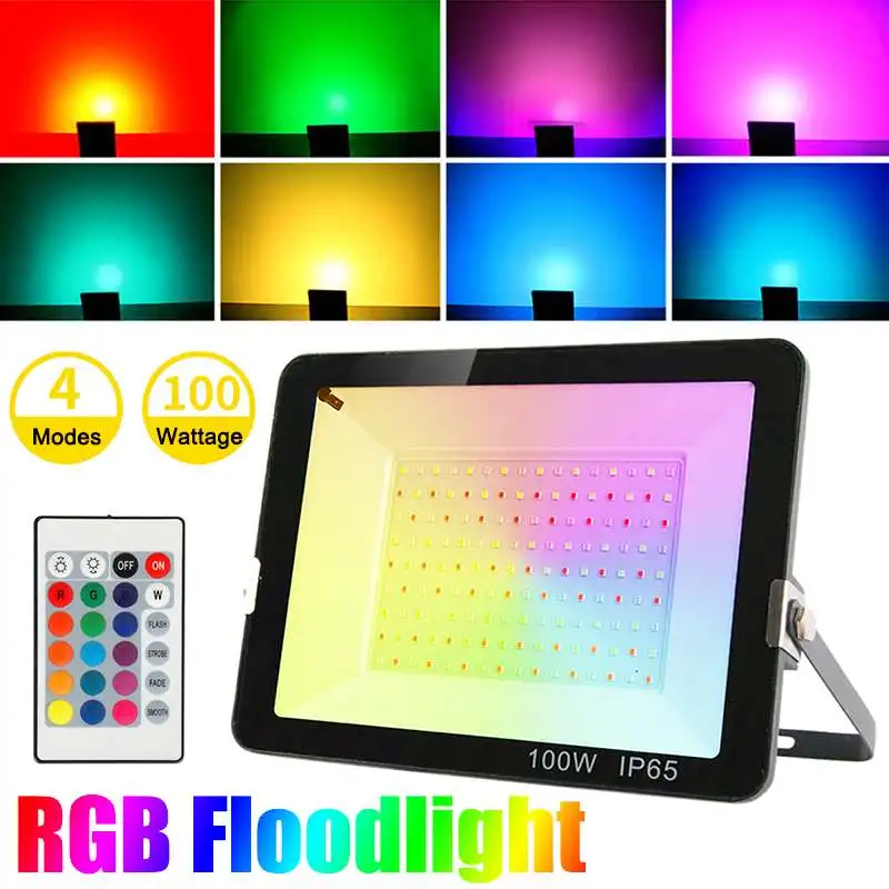 

Светодиодный прожектор 100 Вт, RGB, 220 В, IP68