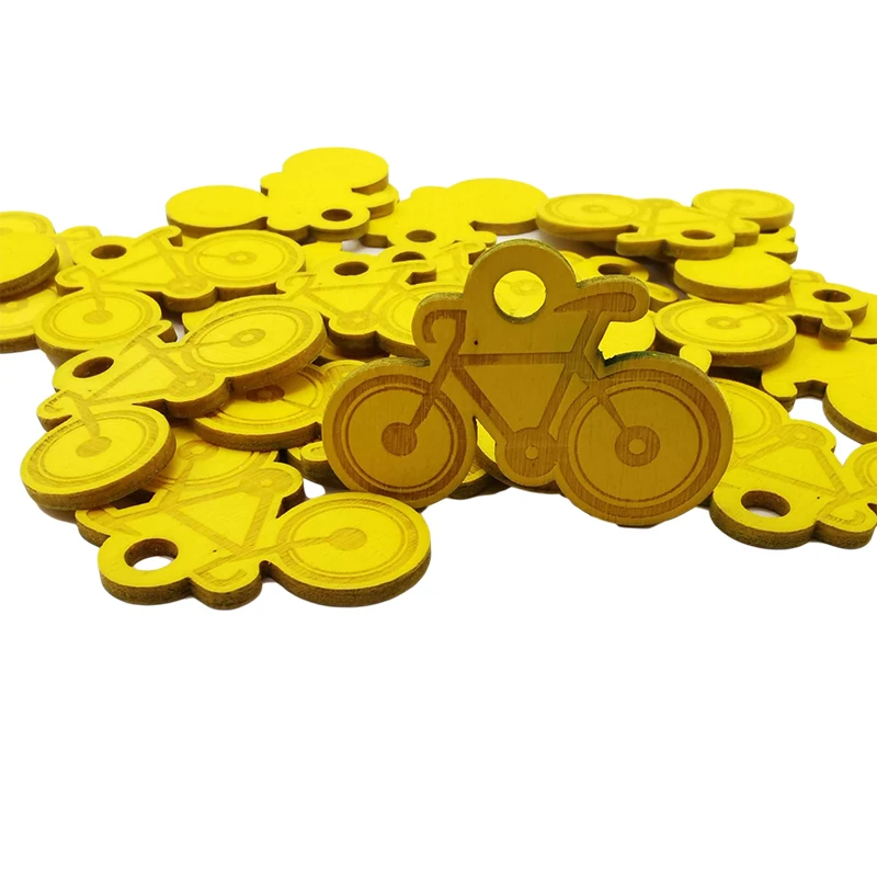 

Fkewyy 10pcs Bicycle Wood Accessories Yellow Beads For Jewelry Making Pendant Necklace Charms Jewelry Findings Wholesale Items