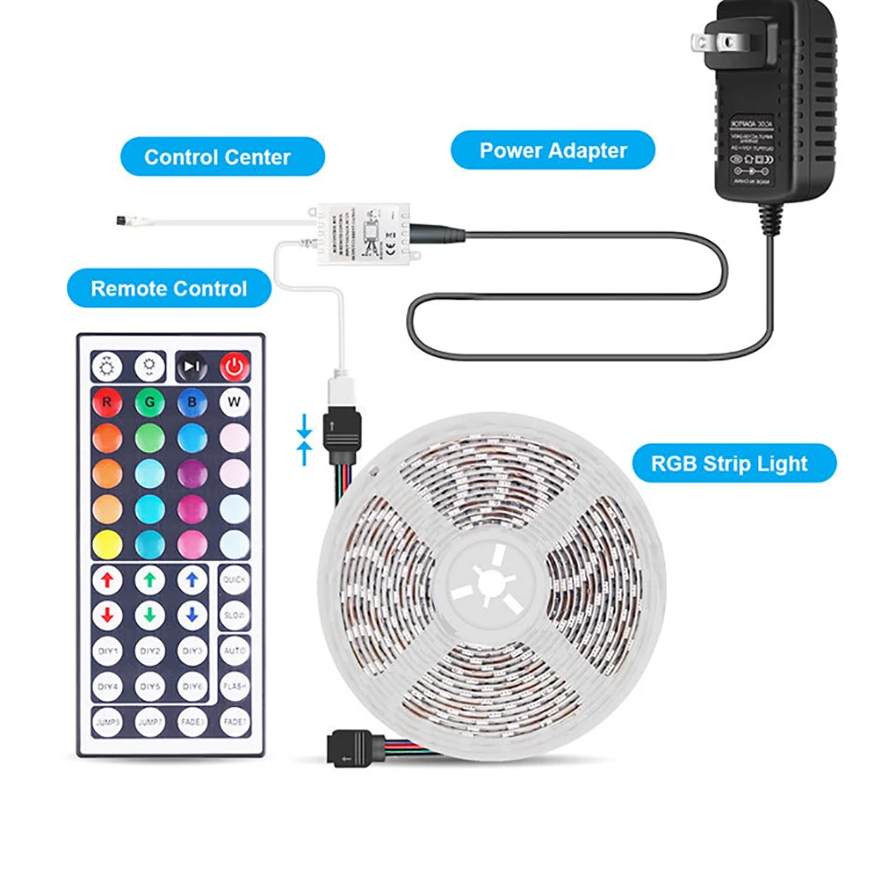 Светодиодный ленточный светильник s 5 м 300 светодиодов водонепроницаемый RGB