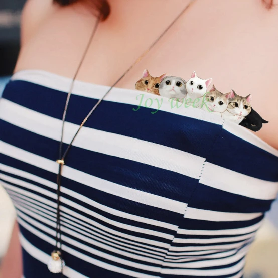 Водонепроницаемые временные тату наклейки милые кошки Милая кошка сова Татто