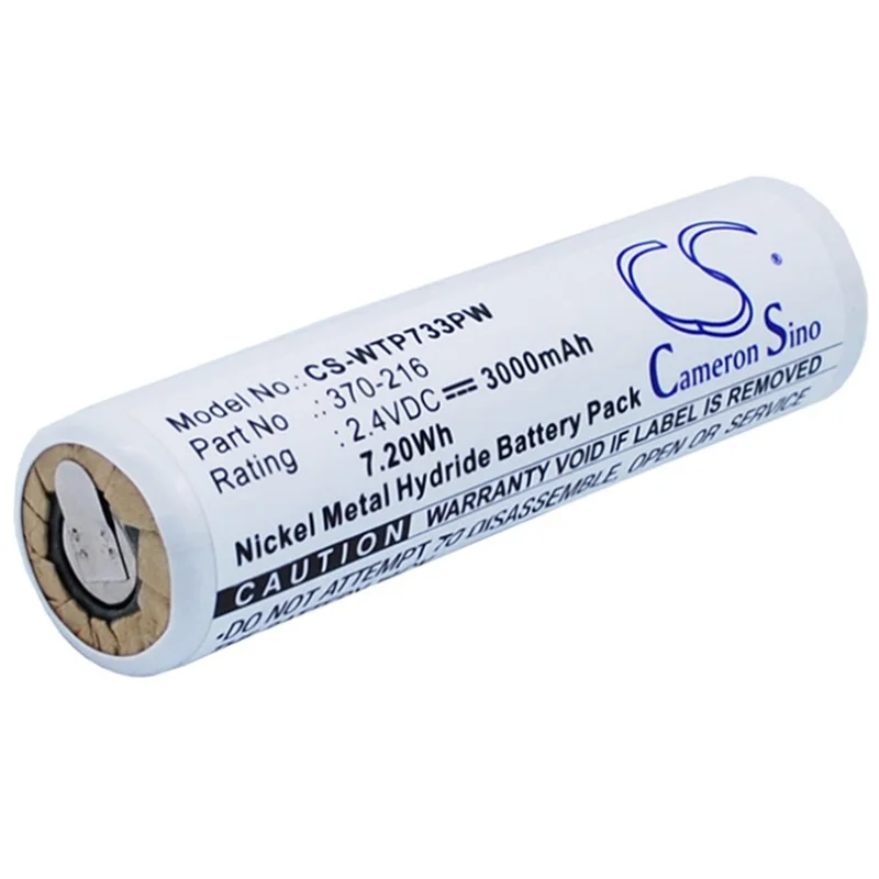 

Battery for WAHL ISO-TIP 7733 7700 Device New NI-MH Rechargeable Accumulator Pack Replacement 370-216 00040-100 2.4V 3000mAh