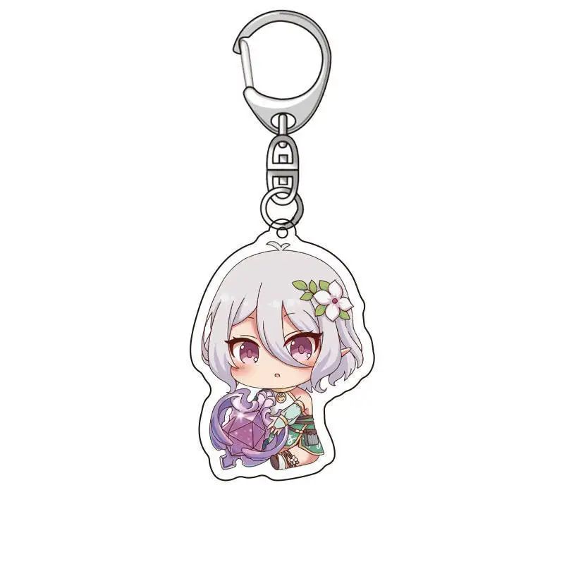 

6cm Super Cute Princess Connect! Re:Dive PVC Figure Model Toys Kokkoro Pecorine Karyl Pendant Key Chain Fans Gift Keychain