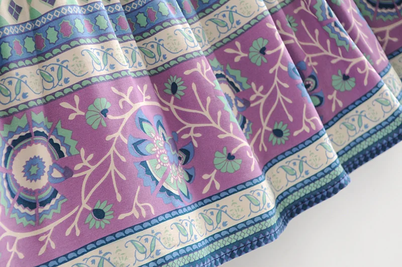 Everkaki/платье-комбинация с цветочным принтом для женщин; Boho; свободные; цыганские; с открытой спиной; женские богемные длинные платья; Vestidos; Новинка осени года