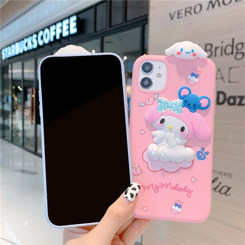 Sanrio мультфильм кукла Cinnamoroll My Melody сотовый телефон чехол для IPhone 12 12Pro 12ProMax 11 Pro Max X XS
