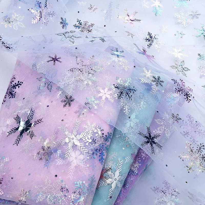 Цветные градиентные тюлевые ткани 100x150 см для рукоделия украшение волос ручной