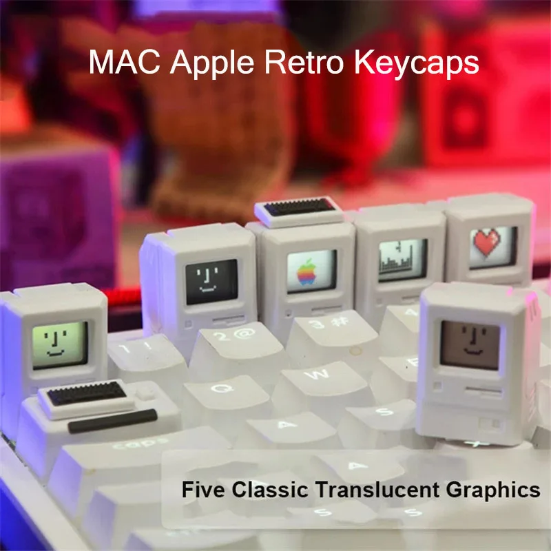 Для MAC Macintosh классические ретро клавиши Apple 2 шт. механическая клавиатура Mx