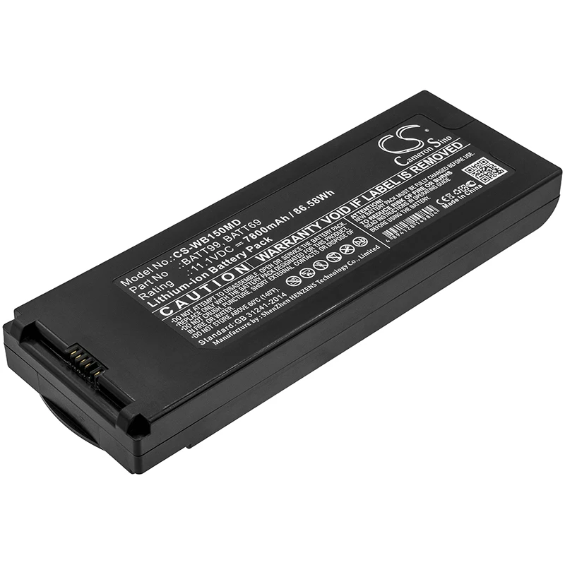 CS 7800 мАч/86.58Wh батарея для Уэлч-Allyn Connex 6000 контроля за жизненно важными