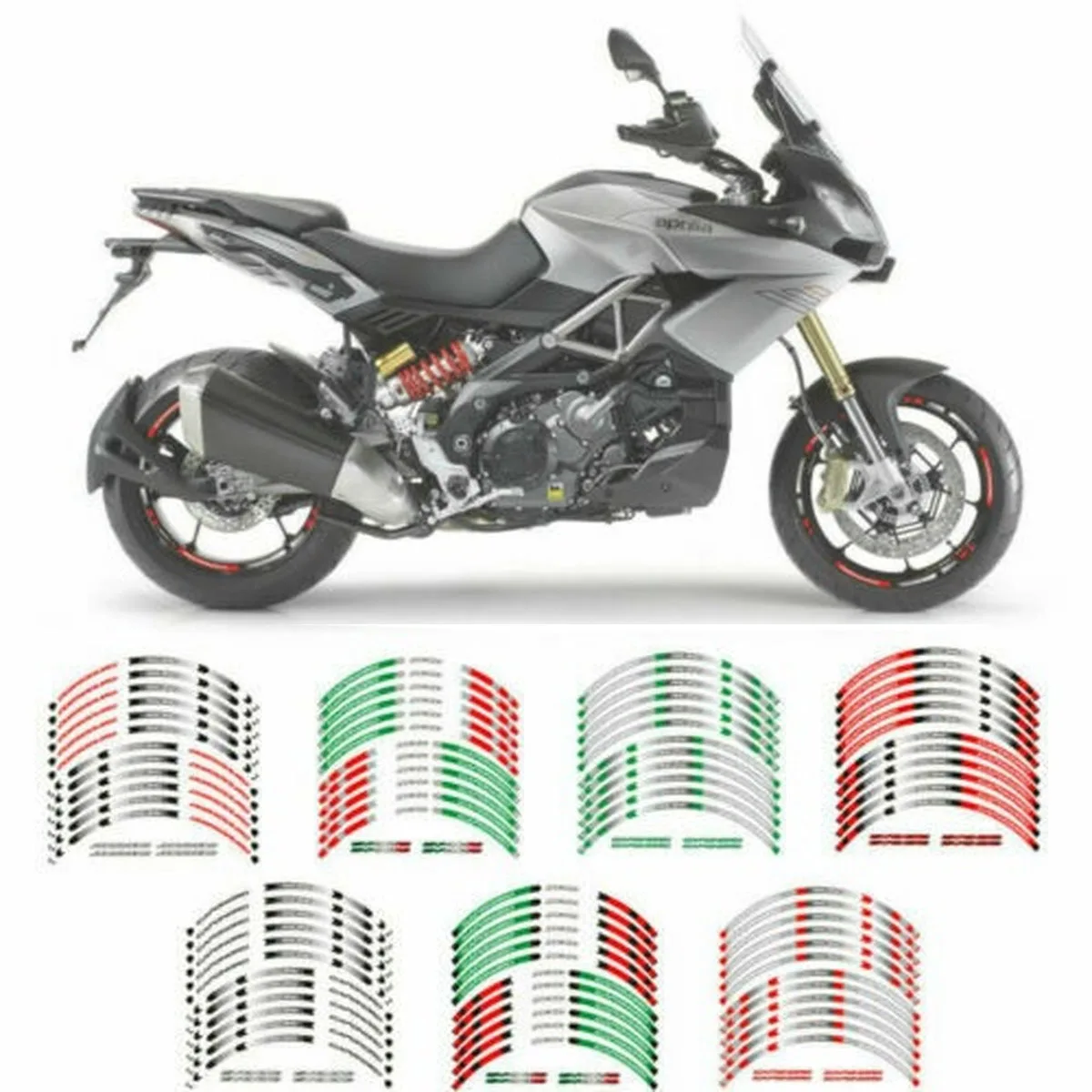 

Светоотражающие полосы на обод колеса мотоцикла, наклейка-лента для APRILIA CAPONORD 1200