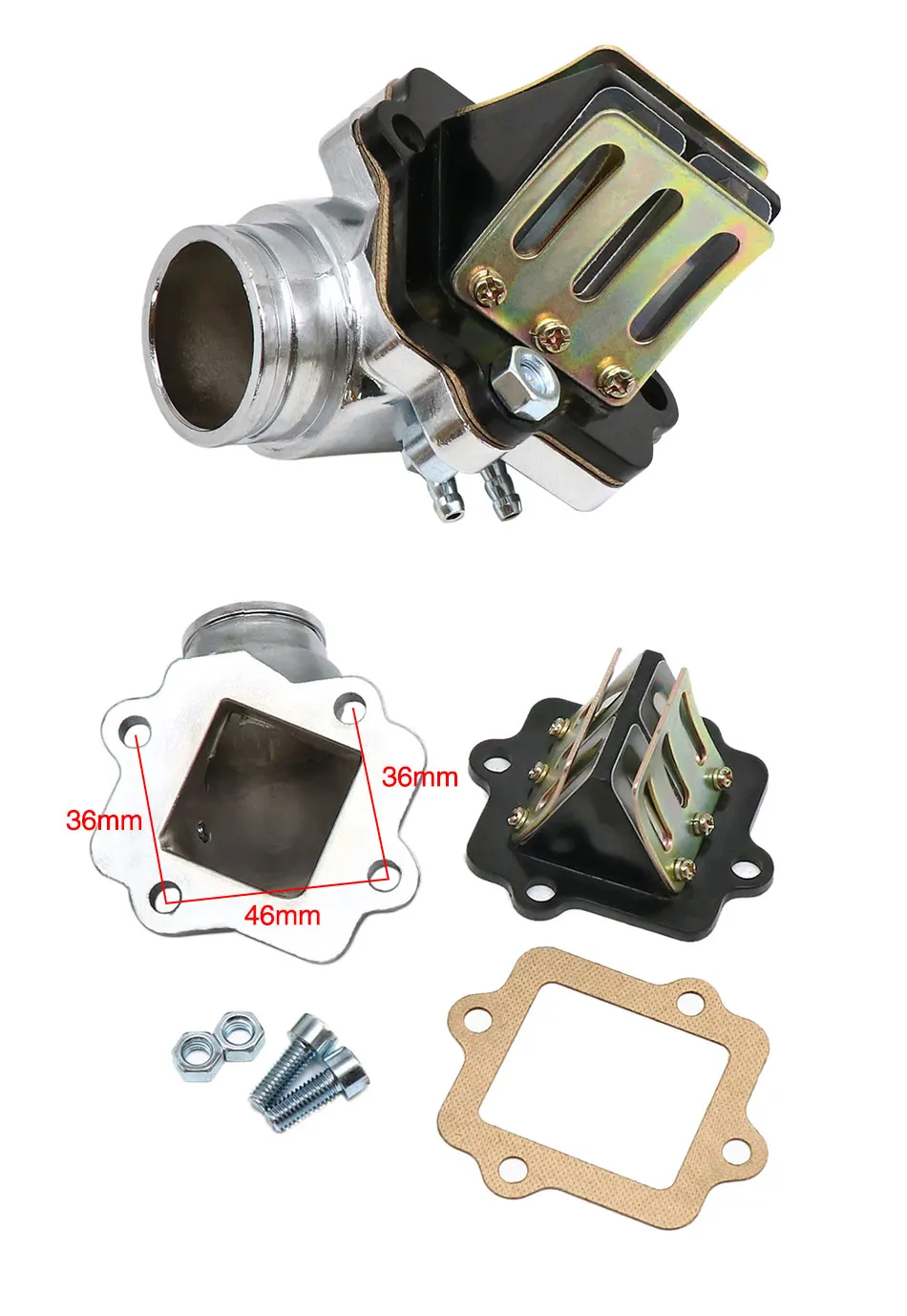 ZS Гоночный мотоцикл Карбюратор Впускной Трубопровод С 35мм Адаптером Карбюратора Интерфейс для JOG50 JOG90.
