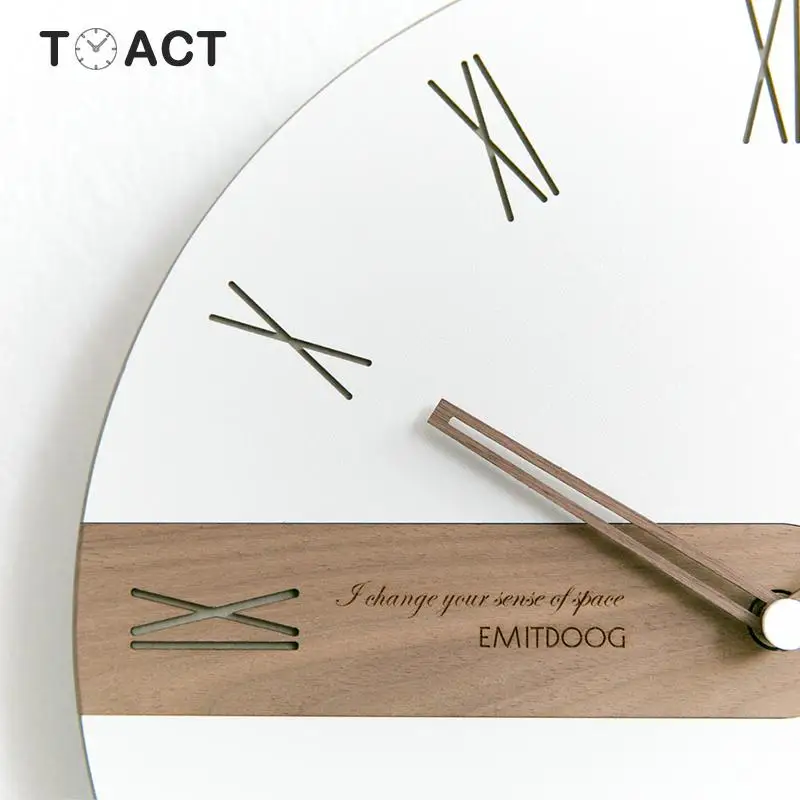 Скандинавские настенные часы современный дизайн минималистичный гостиная