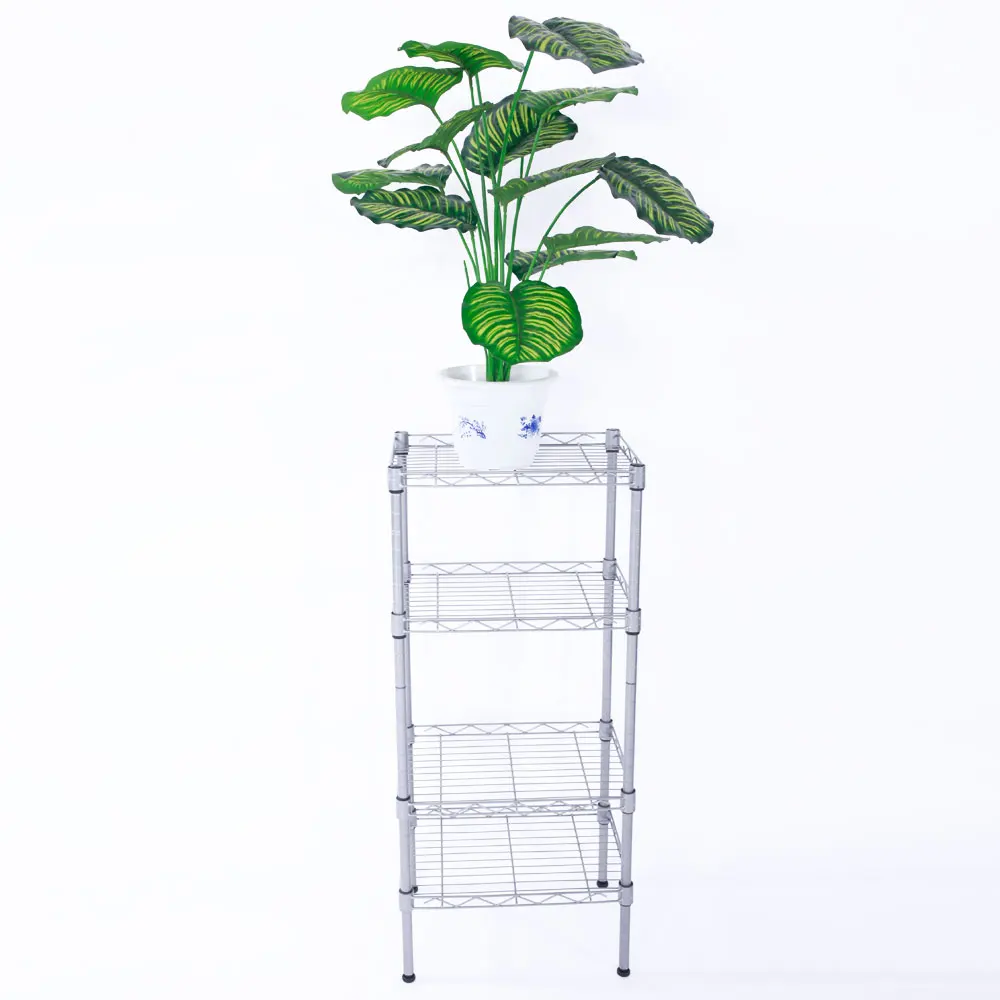 

XM-207S Multifunctional Rectangle Carbon Steel Metal Assembly Storage Rack With 4 Shelves Hosehold can CSV