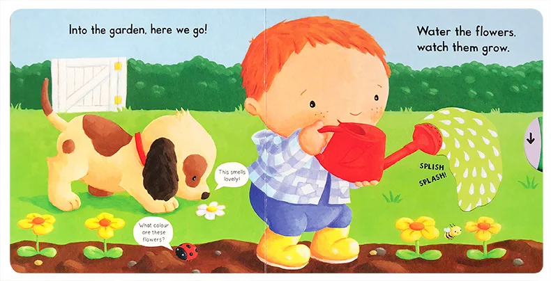 

Busy Garden Board Book Early Childhood Education Books Original English Books