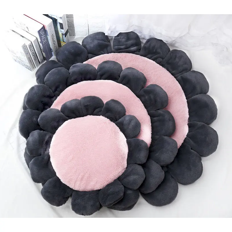 Милая теплая мягкая кровать для собаки в форме цветка водонепроницаемая