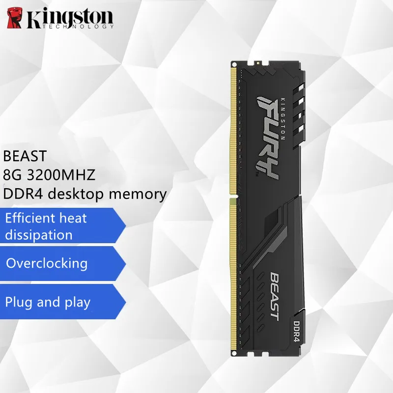 kingston hyperx beast fury desktop memory ram ddr4 8gb 16gb 2400mhz 2666mhz 3000mhz 3200mhz 3600mhz dimm free global shipping