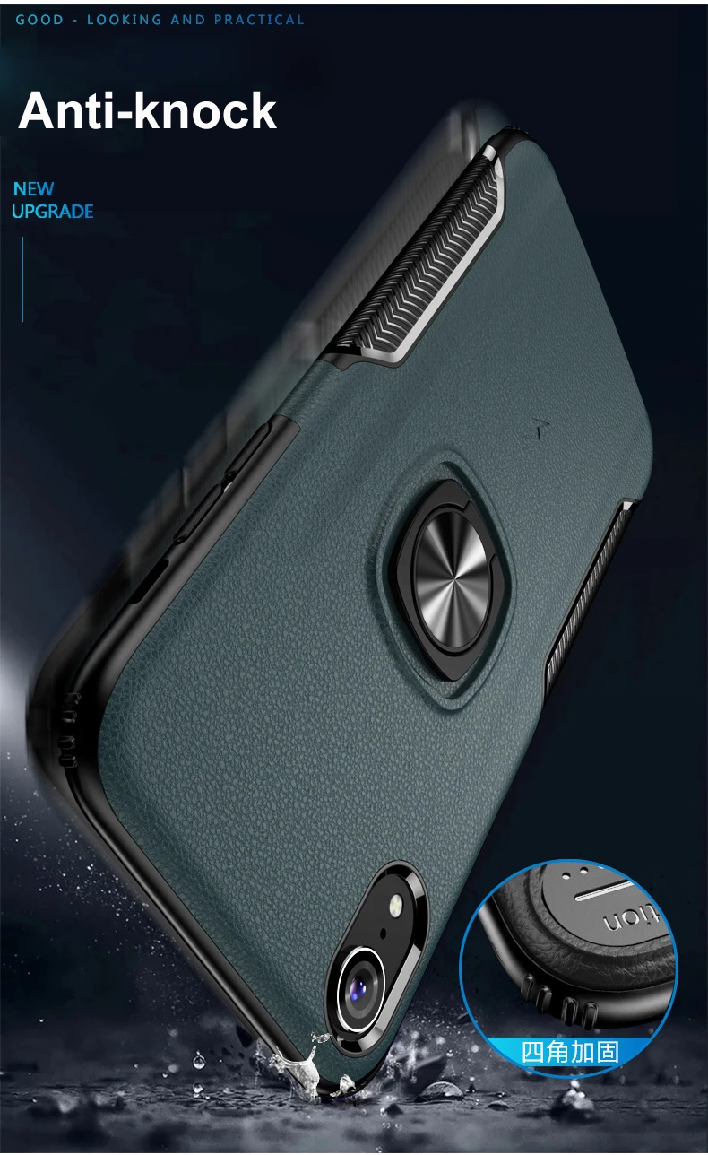 Чехлы с невидимым кронштейном для iPhone 11 Pro Max XS XR 8 7 6 6S Plus чехол кольцом на палец