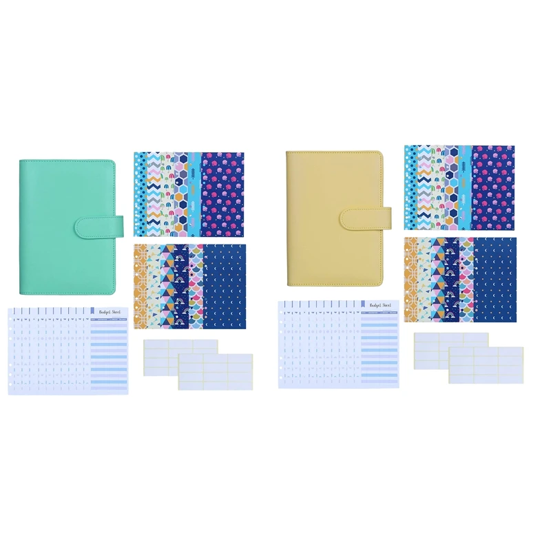 

27Pcs A6 PU Leather Binder Budget Cash Envelopes System Budget Planner Organizer Budget Money Envelopes Expense Budget