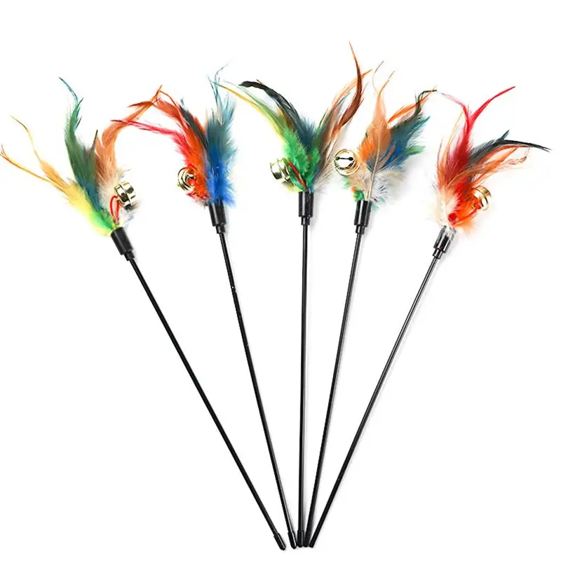 

Legendog 1pc Cat Teaser Wand Creative Interactive Bell Decor Cat Teaser Toy Cat Training Toy Pet Supplies Random Color
