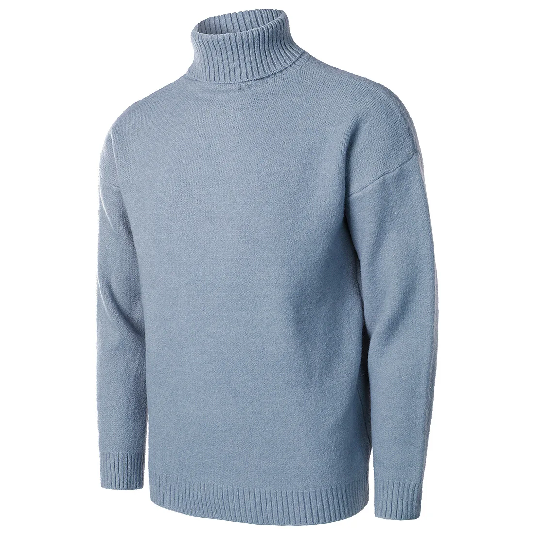 Men's Turtleneck Sweaters Thick Winter Warm High Neck Sweater Mens Sweaters Solid Color Slims Pullover Men Knitwear Male Sweater