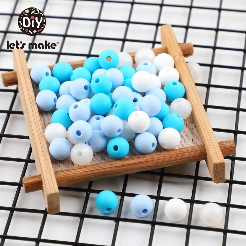 Let'S Make 500 шт Силиконовые Бусины 9 мм детские игрушки Diy ремесла прорезывание
