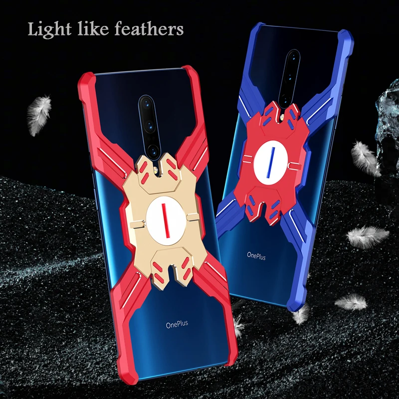 Герой Marvel элементы Алюминиевый металлический бампер чехол для OnePlus 7/Pro тонкий жесткий противоударный защитный бампер для телефона чехол OnePlus 7 Pro