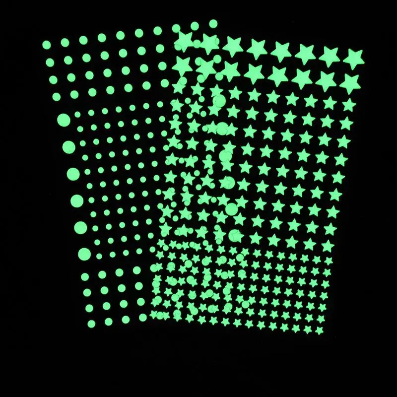 202/211 шт. светящиеся 3d-звездочки для спальни детской комнаты | Дом и сад