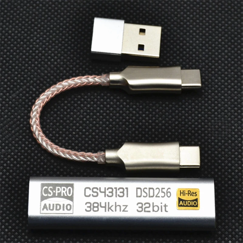Новый-TYPE C до 3 5 мм DSD256 для iPhone и Android усилитель наушников адаптер DAC Портативный USB