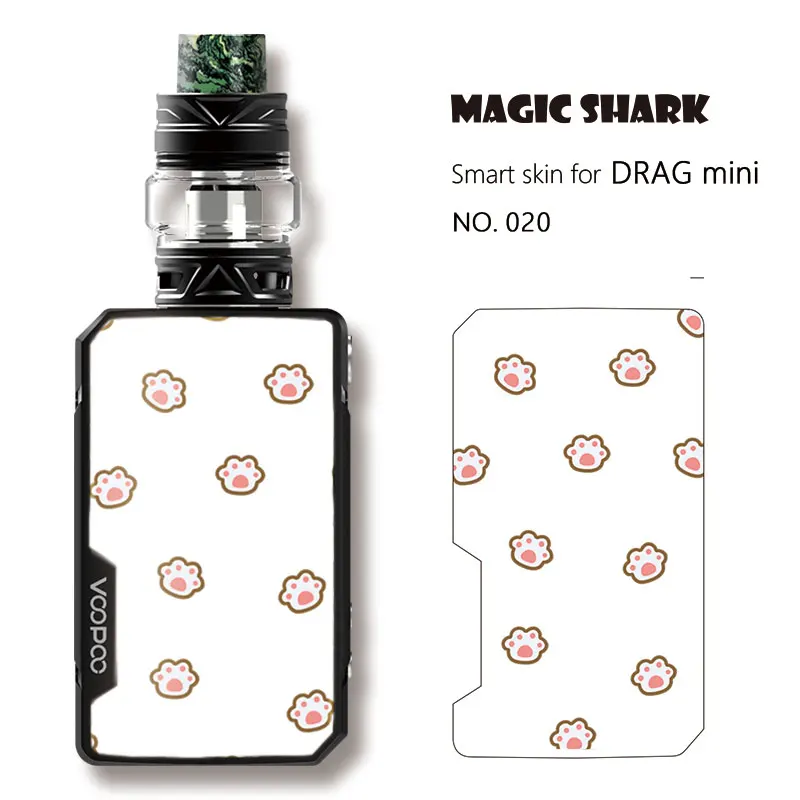 Magic Shark Iron Man Dream Captain American Deer Pokemon Monkey Cover Case Sticker Film Skin for Voopoo Drag Mini 001-020 | Мобильные