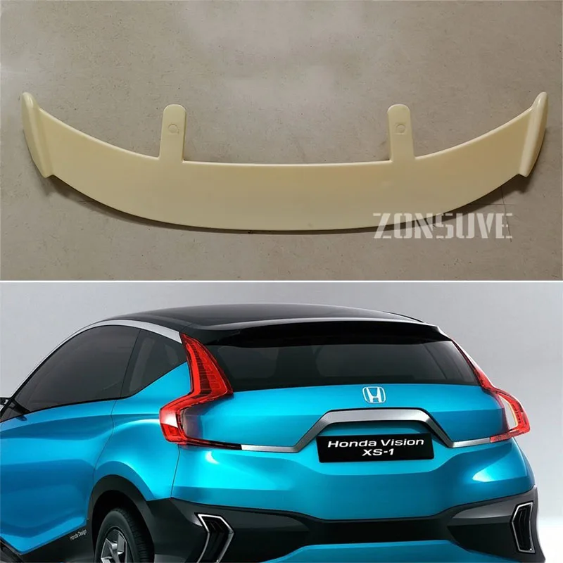 

Используется для Honda Vision Спойлер ABS пластик углеродное волокно вид хэтчбека Кровля крыши заднего крыла корпуса комплект аксессуаров