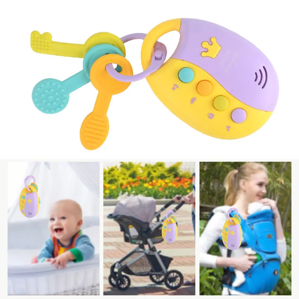Kids Simulation Music Car Key Toy Flash Smart Remote Control Several Sounds key Puzzle Toys For Children Gift | Игрушки и хобби